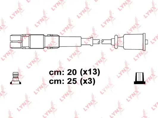 SPC5329 LYNXAUTO Комплект проводов зажигания (фото 1)