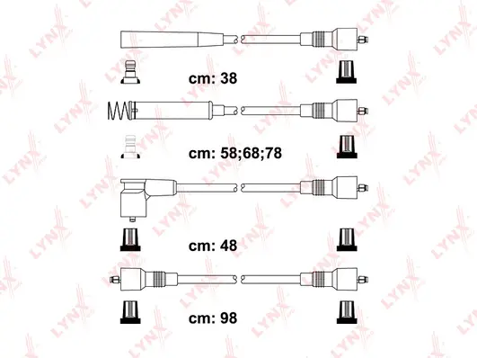 SPC5923 LYNXAUTO Комплект проводов зажигания (фото 1)