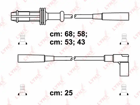 SPC6112 LYNXAUTO Комплект проводов зажигания (фото 1)