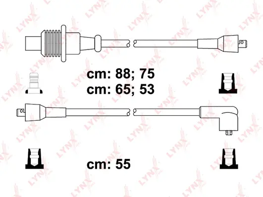 SPC6117 LYNXAUTO Комплект проводов зажигания (фото 1)