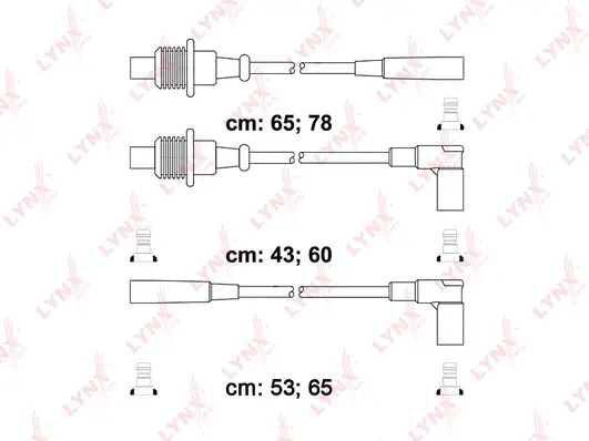 SPC6120 LYNXAUTO Комплект проводов зажигания (фото 1)