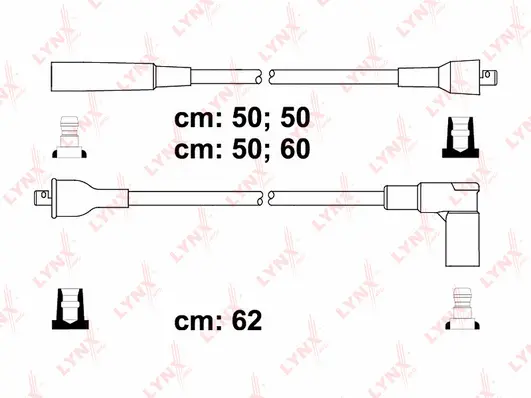 SPC6121 LYNXAUTO Комплект проводов зажигания (фото 1)