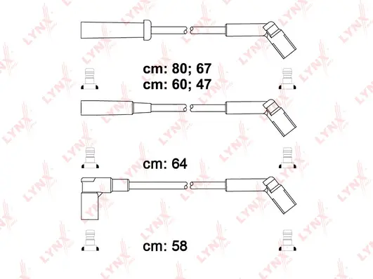 SPC6124 LYNXAUTO Комплект проводов зажигания (фото 1)