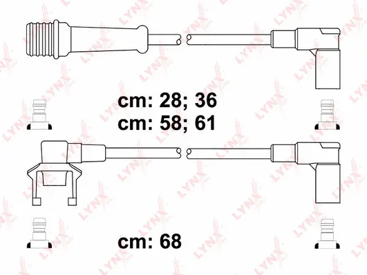 SPC6305 LYNXAUTO Комплект проводов зажигания (фото 1)
