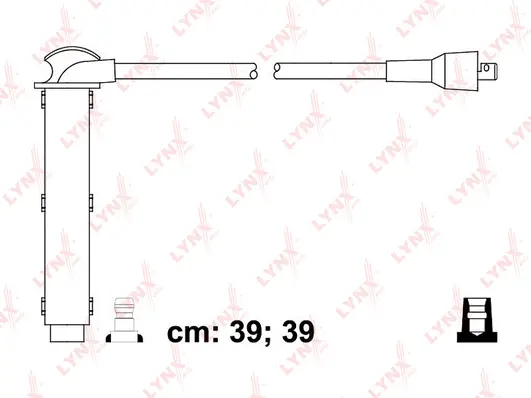 SPC6519 LYNXAUTO Комплект проводов зажигания (фото 1)