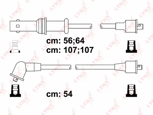 SPC7109 LYNXAUTO Комплект проводов зажигания (фото 1)