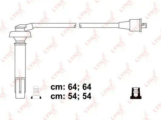 SPC7113 LYNXAUTO Комплект проводов зажигания (фото 1)