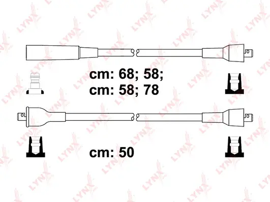 SPC7302 LYNXAUTO Комплект проводов зажигания (фото 1)
