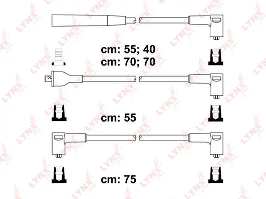 SPC7303 LYNXAUTO Комплект проводов зажигания (фото 1)
