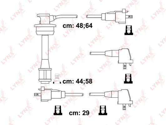 SPC7528 LYNXAUTO Комплект проводов зажигания (фото 1)
