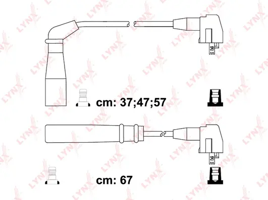 SPC7544 LYNXAUTO Комплект проводов зажигания (фото 1)