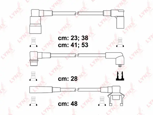 SPC7801 LYNXAUTO Комплект проводов зажигания (фото 1)