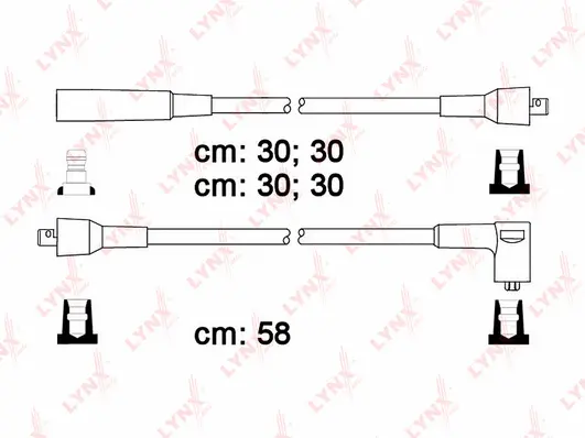 SPC7807 LYNXAUTO Комплект проводов зажигания (фото 1)