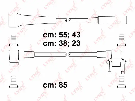 SPC7809 LYNXAUTO Комплект проводов зажигания (фото 1)