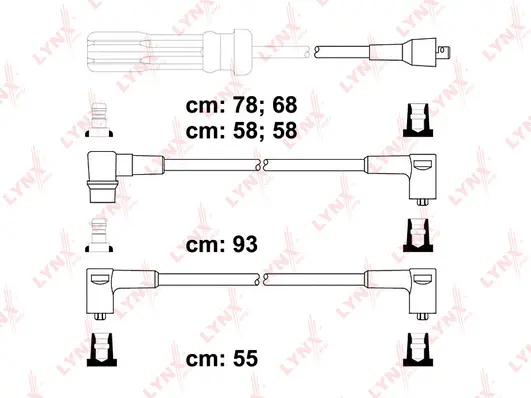 SPC7814 LYNXAUTO Комплект проводов зажигания (фото 1)