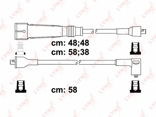 SPC8019 LYNXAUTO Комплект проводов зажигания (фото 1)