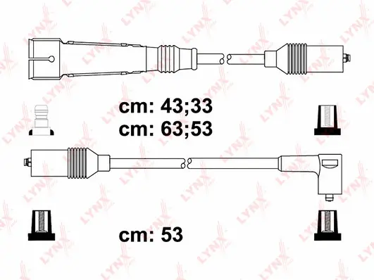 SPC8022 LYNXAUTO Комплект проводов зажигания (фото 1)