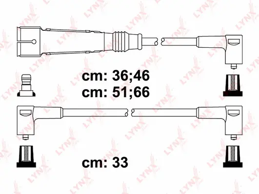 SPC8027 LYNXAUTO Комплект проводов зажигания (фото 1)