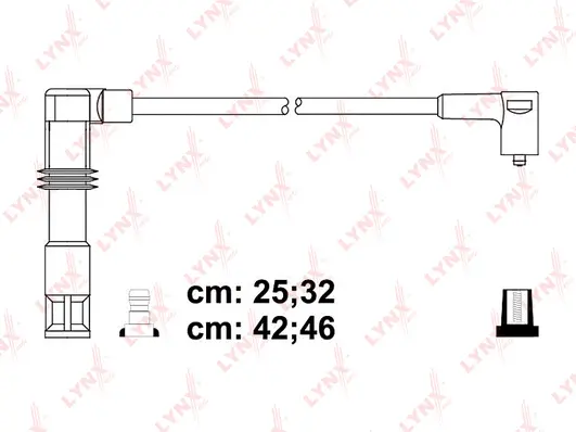 SPC8028 LYNXAUTO Комплект проводов зажигания (фото 1)
