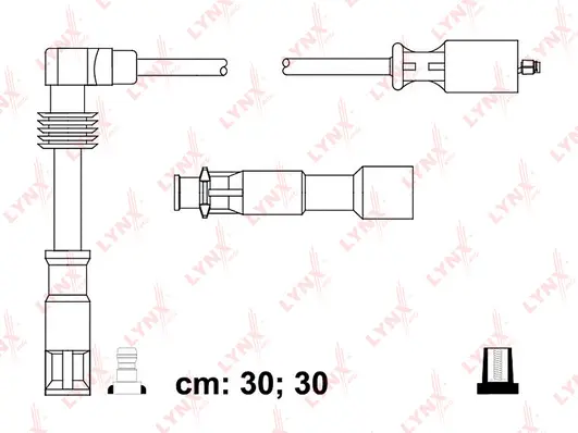 SPC8030 LYNXAUTO Комплект проводов зажигания (фото 1)