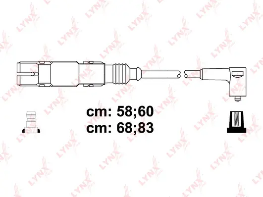 SPC8038 LYNXAUTO Комплект проводов зажигания (фото 1)