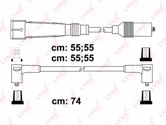 SPC8041 LYNXAUTO Комплект проводов зажигания (фото 1)