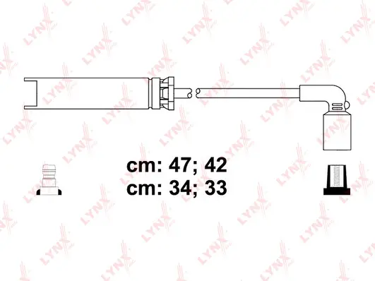 SPE1820 LYNXAUTO Комплект проводов зажигания (фото 1)