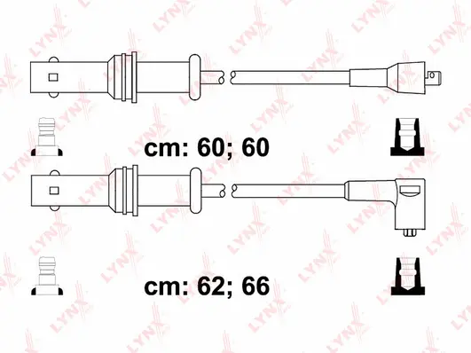SPE7106 LYNXAUTO Комплект проводов зажигания (фото 1)