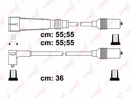 SPE8017 LYNXAUTO Комплект проводов зажигания (фото 1)