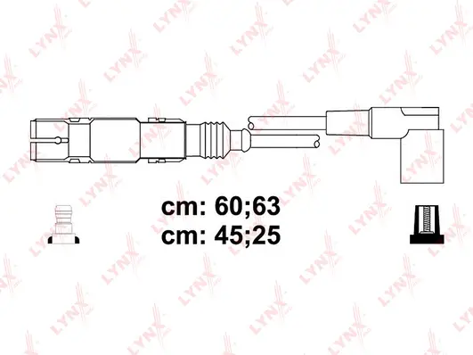 SPE8036 LYNXAUTO Комплект проводов зажигания (фото 1)
