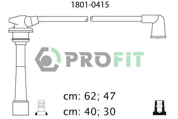 1801-0415 PROFIT Комплект проводов зажигания (фото 1)
