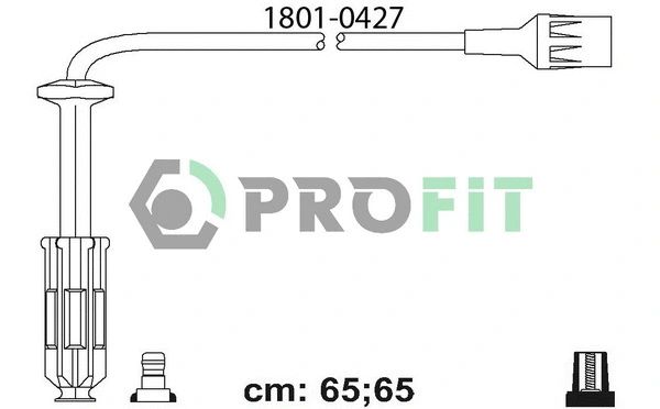 1801-0427 PROFIT Комплект проводов зажигания (фото 1)