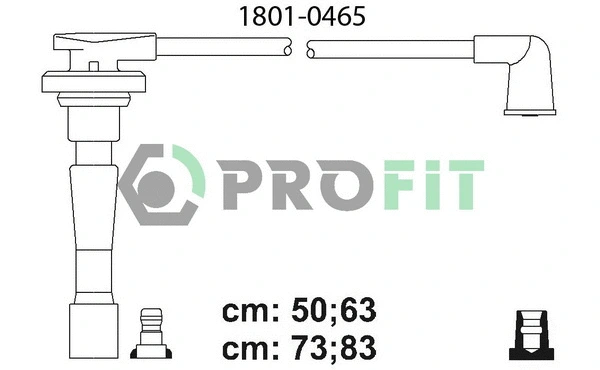 1801-0465 PROFIT Комплект проводов зажигания (фото 1)