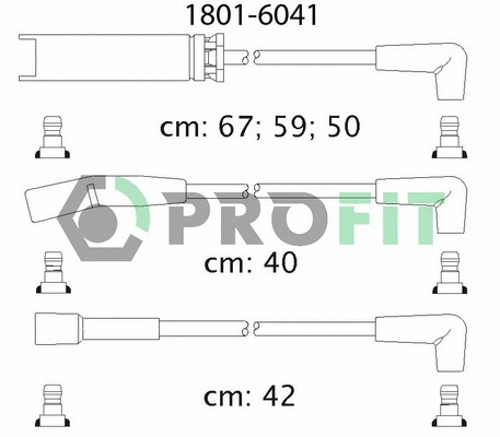 1801-6041 PROFIT Комплект проводов зажигания (фото 1)