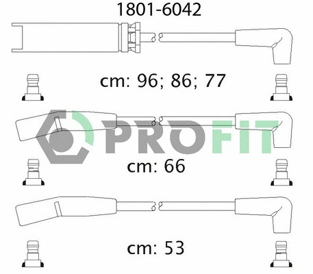 1801-6042 PROFIT Комплект проводов зажигания (фото 1)