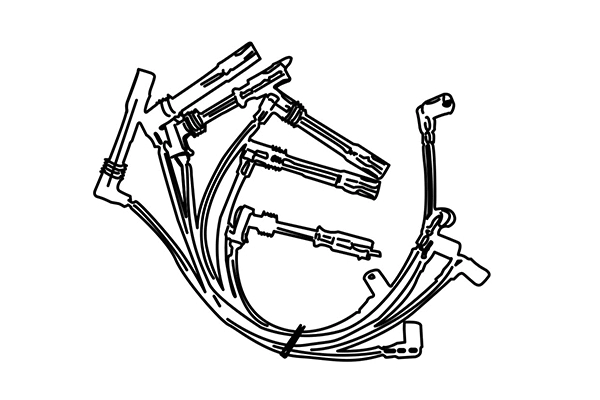 550027 WXQP Комплект проводов зажигания (фото 1)