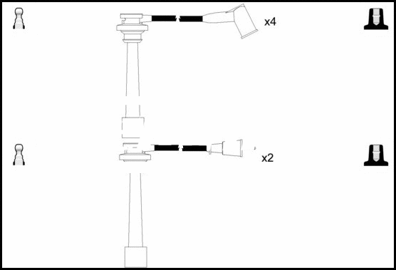 HOES1023 LEMARK Комплект проводов зажигания (фото 1)