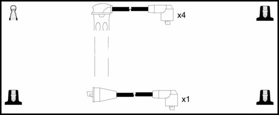 HOES108 LEMARK Комплект проводов зажигания (фото 1)