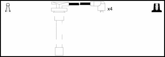 HOES1101 LEMARK Комплект проводов зажигания (фото 1)
