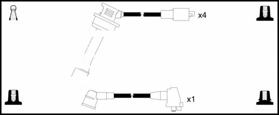 HOES1126 LEMARK Комплект проводов зажигания (фото 1)