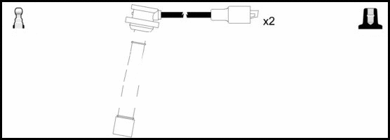 HOES1171 LEMARK Комплект проводов зажигания (фото 1)