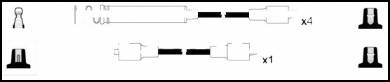 HOES1237 LEMARK Комплект проводов зажигания (фото 1)