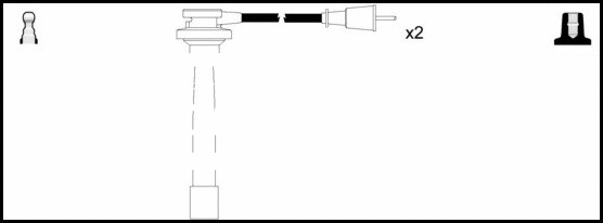 HOES1352 LEMARK Комплект проводов зажигания (фото 1)