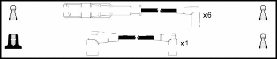 HOES166 LEMARK Комплект проводов зажигания (фото 1)
