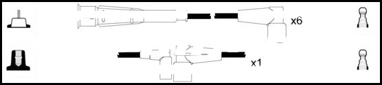 HOES167 LEMARK Комплект проводов зажигания (фото 1)