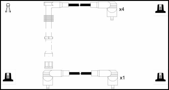 HOES205 LEMARK Комплект проводов зажигания (фото 1)