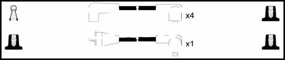 HOES484 LEMARK Комплект проводов зажигания (фото 1)