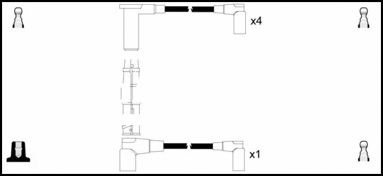 HOES520 LEMARK Комплект проводов зажигания (фото 1)