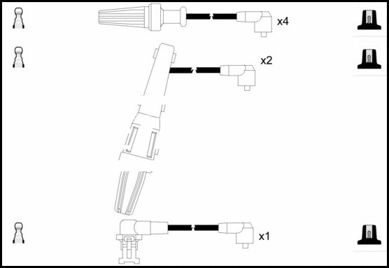HOES679 LEMARK Комплект проводов зажигания (фото 1)