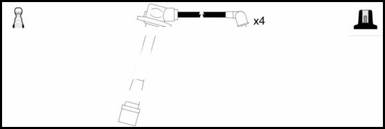 HOES708 LEMARK Комплект проводов зажигания (фото 1)